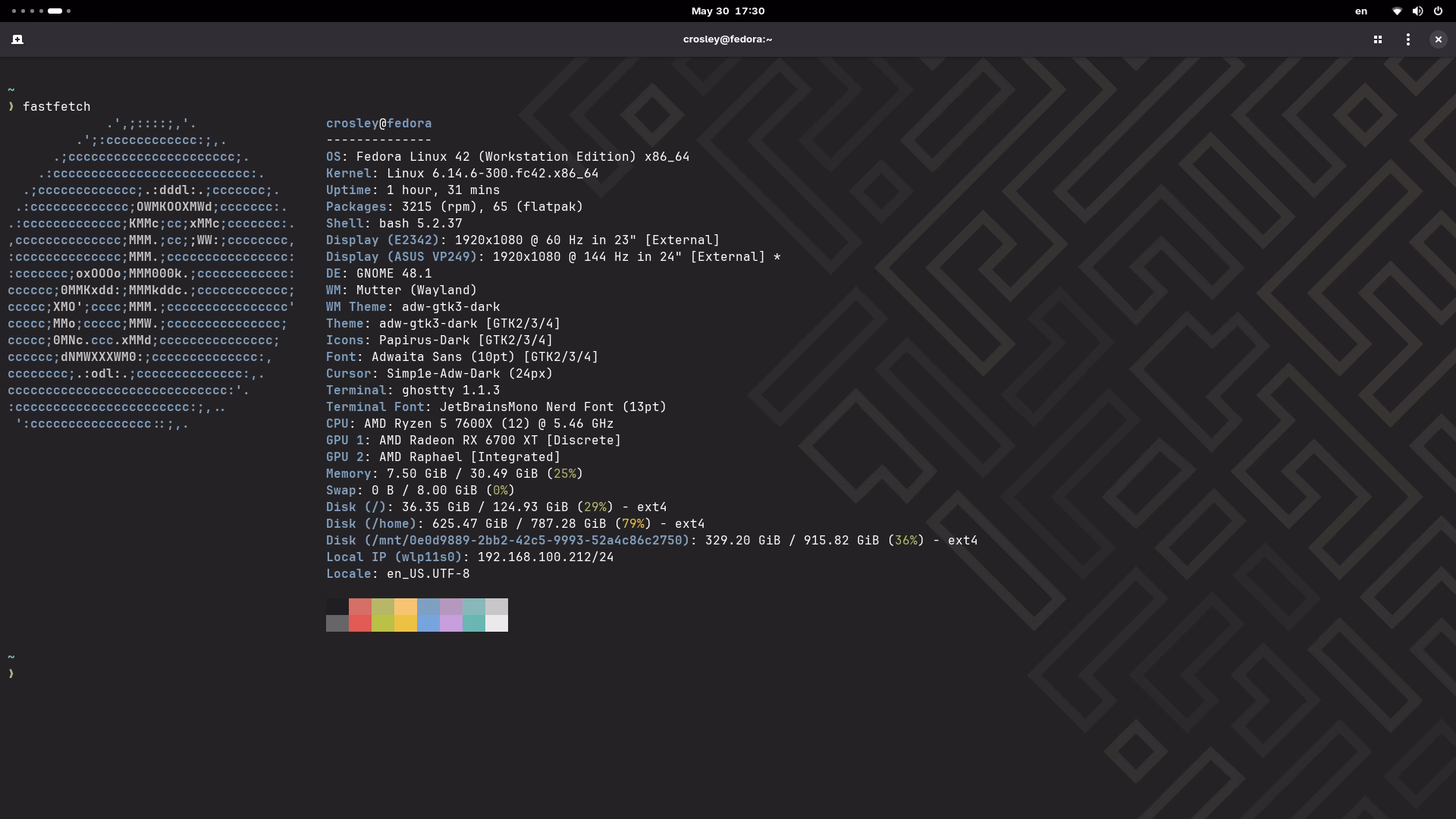 An image of the GNOME desktop manager
